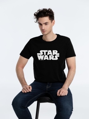 PS2102090975 Футболка Star Wars Glow со светящимся принтом, черная