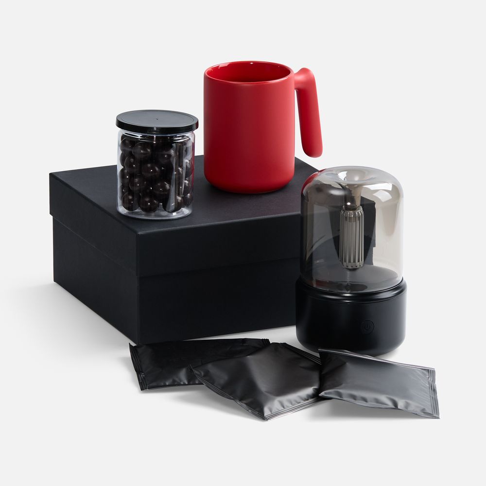 PS1710254888 Набор &laquo;Микроклимат&raquo;, черный с красным