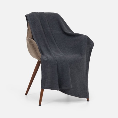 PS1710255292 Intarsio. Плед Aviator, темно-серый