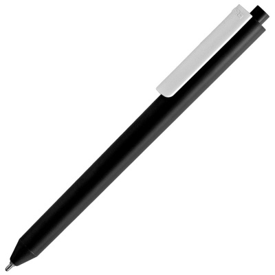 PS2013767 Pigra. Ручка шариковая Pigra P03 Mat, черная с белым