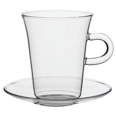 PS1701027362 Чашка с блюдцем Glass Duo