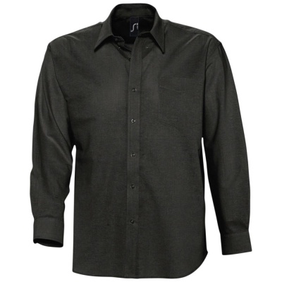 PS1701023353 Sol&#39;s. Рубашка мужская с длинным рукавом BOSTON, черная