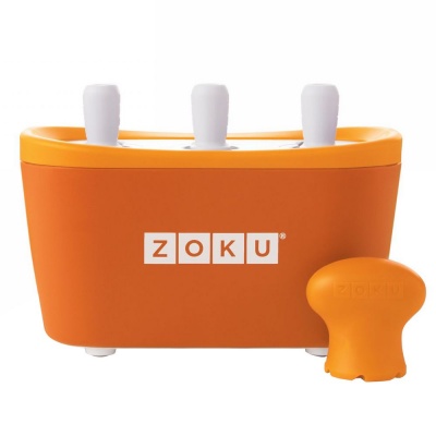 PS2102088821 Zoku. Набор для приготовления мороженого Triple Quick Pop Maker, оранжевый