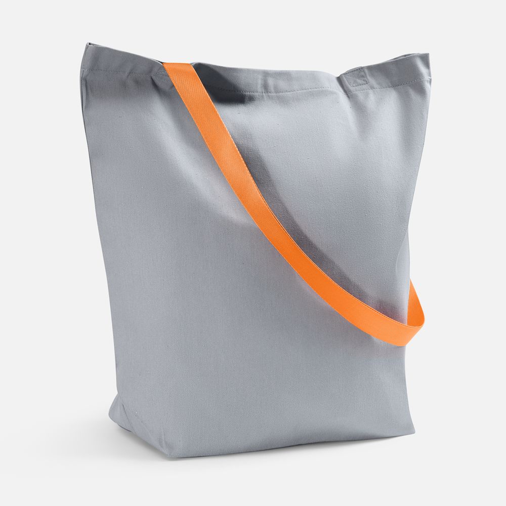 PS1710255026 andor. Шопер B5, серый с оранжевыми ручками