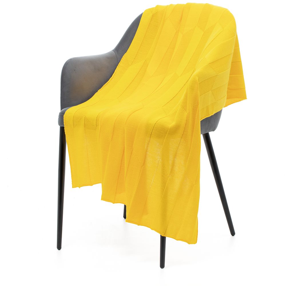 PS1710251006 teplo. Плед Rombus, желтый