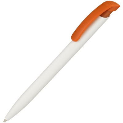 PSB-ORG7 Ritter-Pen. Ручка шариковая Clear Solid, белая с оранжевым