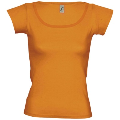 PS13TX-ORG30 Sol&#39;s. Футболка женская MELROSE 150 с глубоким вырезом, оранжевая
