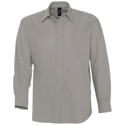 PS1701023352 Sol&#39;s. Рубашка мужская с длинным рукавом BOSTON, серая
