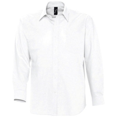 PS10TX-WHT30XL Sol&#39;s. Рубашка мужская с длинным рукавом BOSTON белая, размер XL