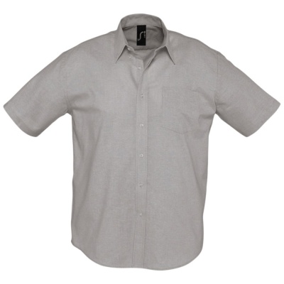 PS1701023373 Sol&#39;s. Рубашка мужская с коротким рукавом BRISBANE, серая