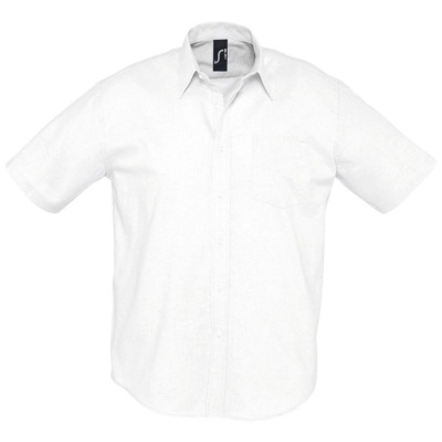 PS10TX-WHT35L Sol&#39;s. Рубашка мужская с коротким рукавом BRISBANE белая, размер L