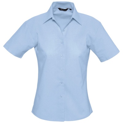 PS10TX-LBL16 Sol&#39;s. Рубашка женская с коротким рукавом ELITE, голубая