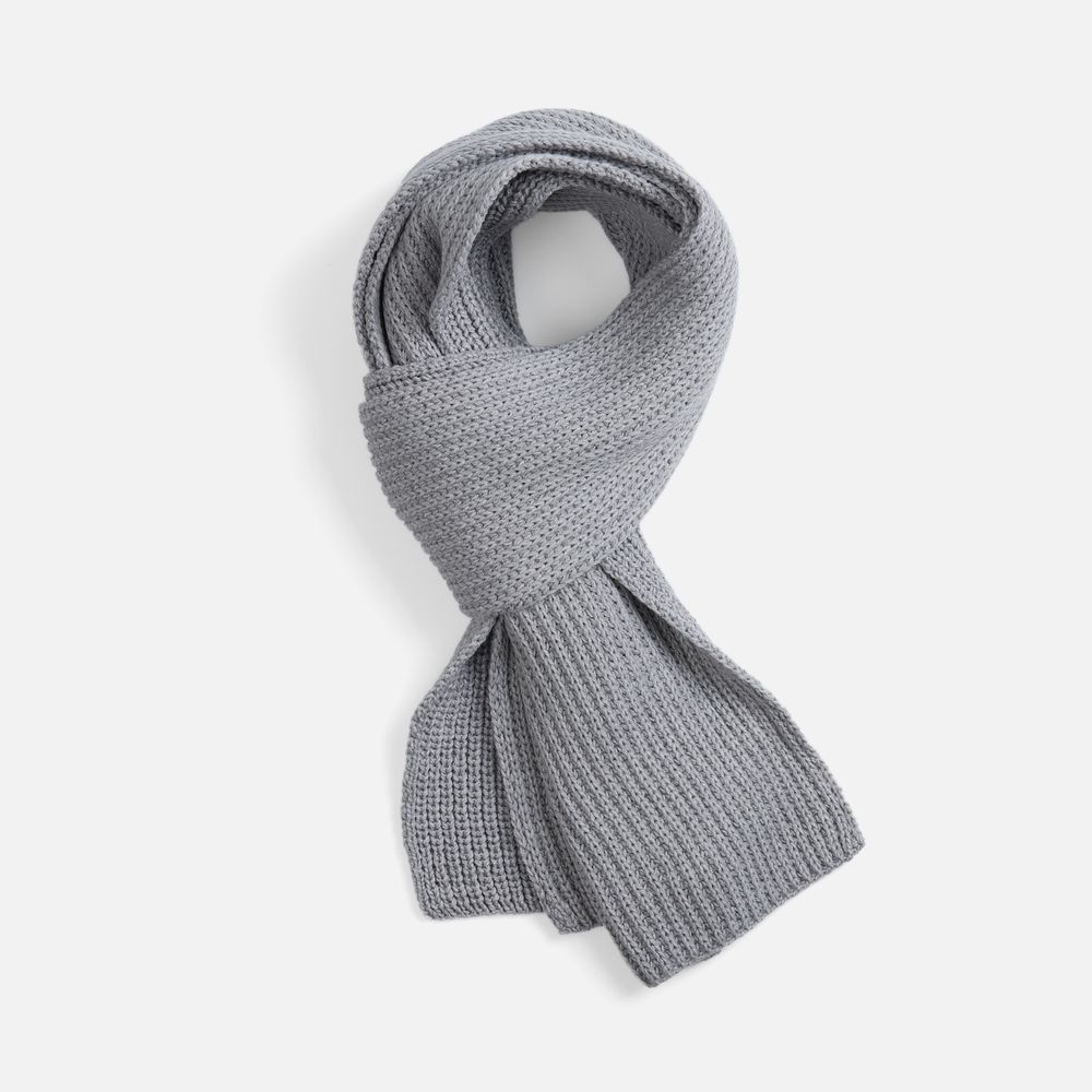 PS1710254483 teplo Nordkyn. Шарф Nordkyn, светло-серый меланж