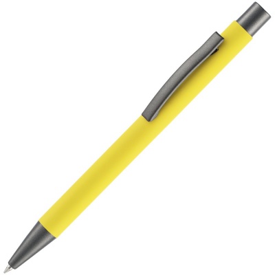 PS2408261504 Open. Ручка шариковая Atento Soft Touch, желтая