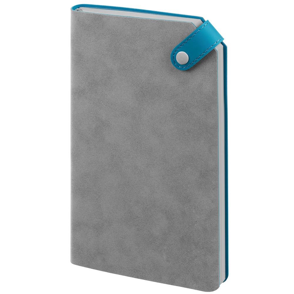 PS2408236287 Контекст. Ежедневник Corner, недатированный, серый с бирюзовым