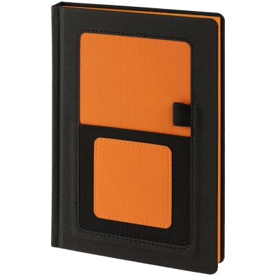 PS2408238660 Контекст. Ежедневник Mobile, недатированный, черно-оранжевый