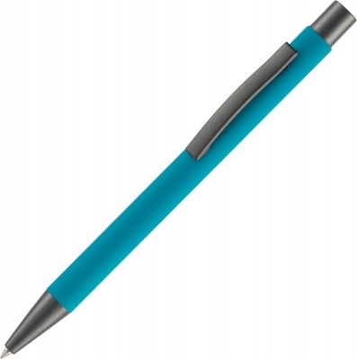 PS2408261495 Open. Ручка шариковая Atento Soft Touch, бирюзовая