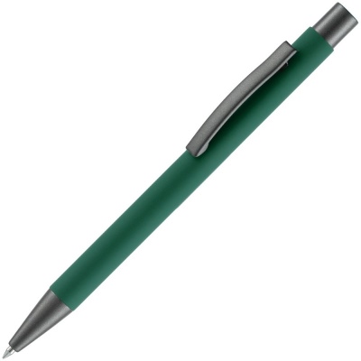 PS2408261501 Open. Ручка шариковая Atento Soft Touch, зеленая