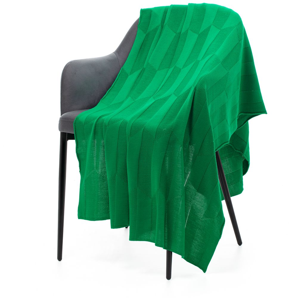 PS1710251008 teplo. Плед Rombus, зеленый