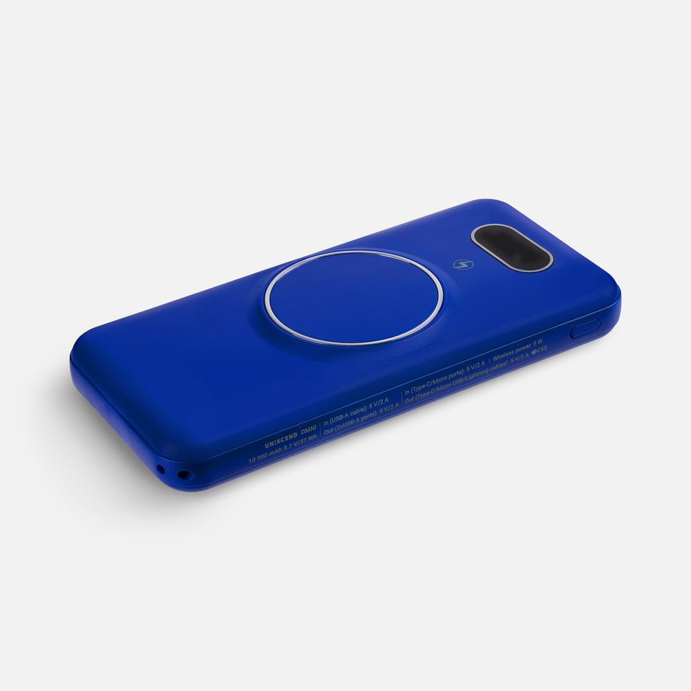 PS1710252882 Uniscend. Аккумулятор Omni Qi 10000 мАч, ver.2, синий