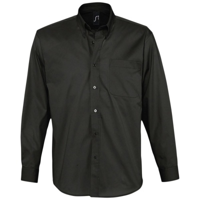 PS2002147 Sol&#39;s. Рубашка мужская с длинным рукавом BEL AIR черная, размер 4XL