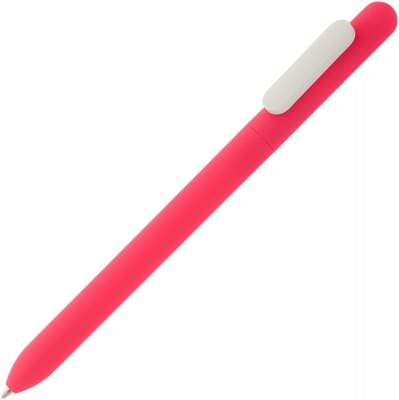 PS2005395 Open. Ручка шариковая Slider Soft Touch, розовая с белым