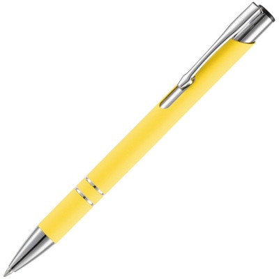 PS2408261486 Open. Ручка шариковая Keskus Soft Touch, желтая