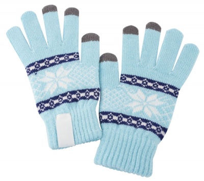 PS1511868 Сенсорные перчатки Snowflake, голубые