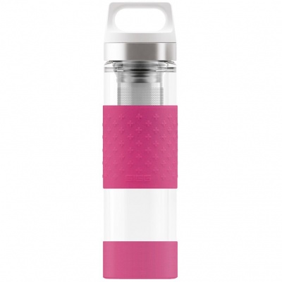 PS2102088103 Sigg. Бутылка для воды Glass WMB, розовая