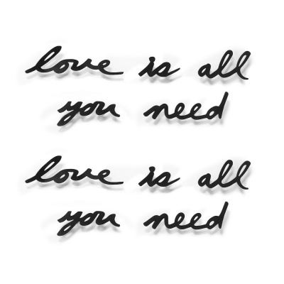 PS2007046 Umbra. Декоративная надпись Love Is All You Need