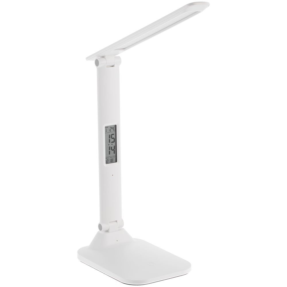 PS2408239376 Molti. Настольная лампа с часами и календарем Office Torch ver.2, белая
