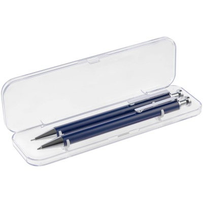 PS2102088503 Open. Набор Attribute: ручка и карандаш, синий