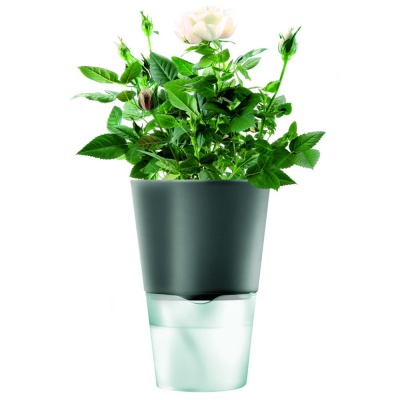 PS2102088943 Eva Solo. Горшок для растений Flowerpot, фарфоровый, серый