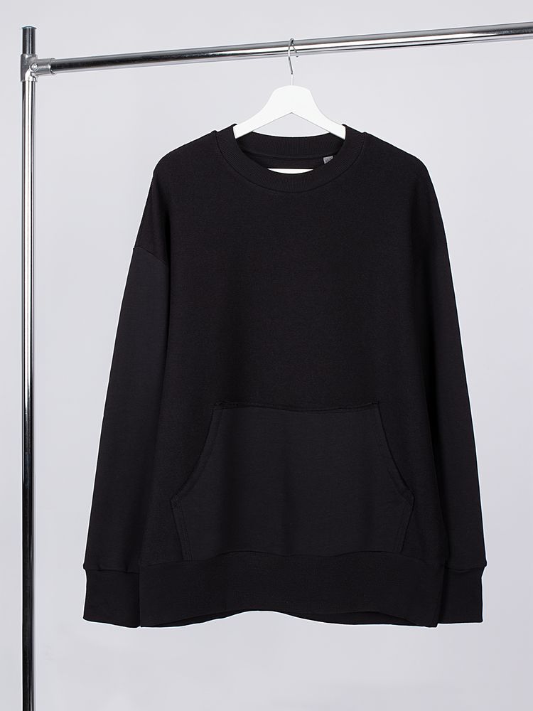 PS171025739 Manevr Vozduh. Свитшот оверсайз унисекс Vozduh, черный