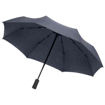 PS2005660 Indivo. Складной зонт rainVestment, темно-синий меланж