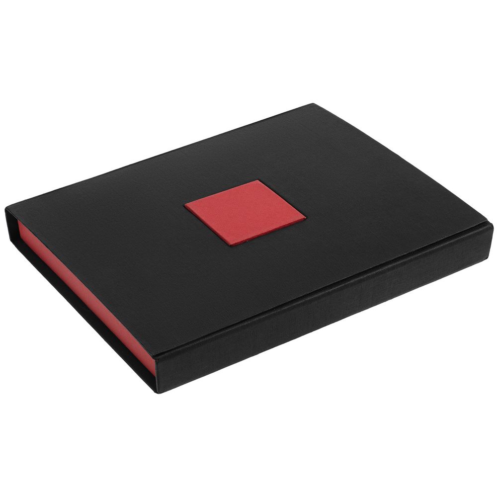 PS240823111 Коробка Plus, черная с красным