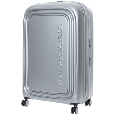 PS2408263107 Mandarina Duck. Чемодан Logoduck XL, серебристый
