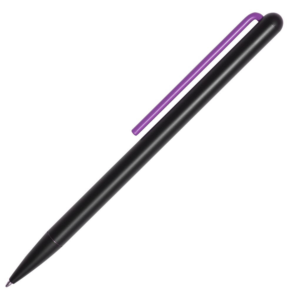 PS2408236855 Pininfarina. Шариковая ручка GrafeeX в чехле, черная с фиолетовым