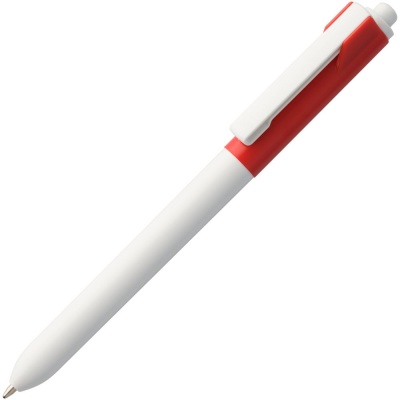 PS1701024410 Open. Ручка шариковая Hint Special, белая с красным