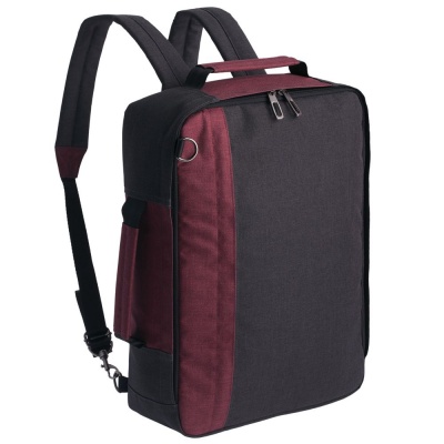 PS171031364 Indivo. Рюкзак для ноутбука 2 в 1 twoFold, серый с бордовым