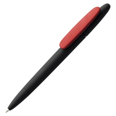 PS171031386 Prodir. Ручка шариковая Prodir DS5 TRR-P Soft Touch, черная с красным