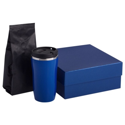 PS1830701624 Набор Grain: термостакан и кофе, синий