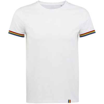 PS2102087085 Sol&#39;s. Футболка мужская Rainbow Men, белая с многоцветным