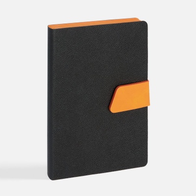 PS1710254564 Контекст. Ежедневник Boom, недатированный, черный с оранжевым