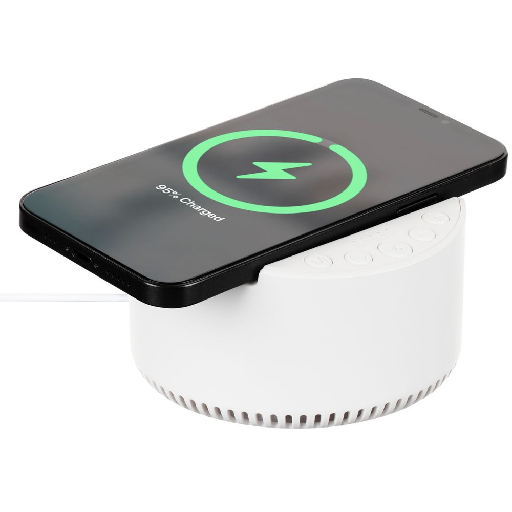 PS1710251838 Indivo. Bluetooth-колонка с беспроводной зарядкой relaxTime, белая