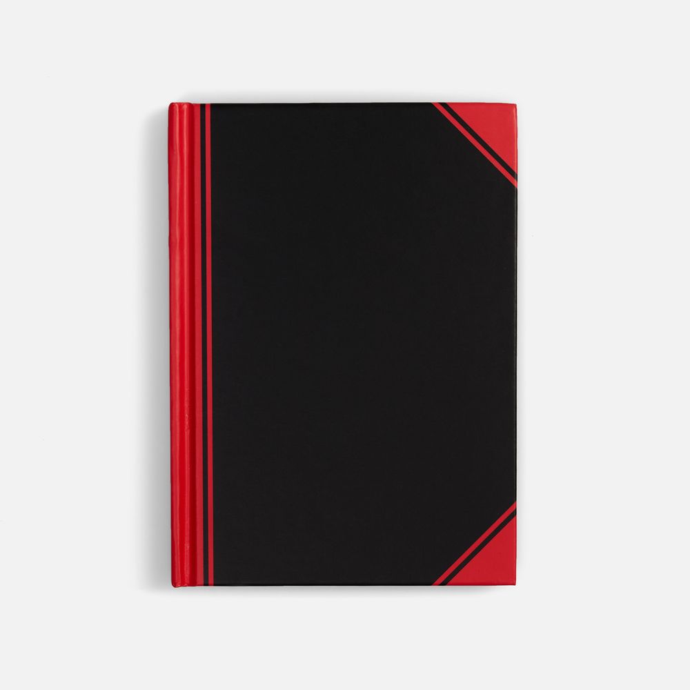 PS1710254423 Блокнот Accenti Mini, черный с красным