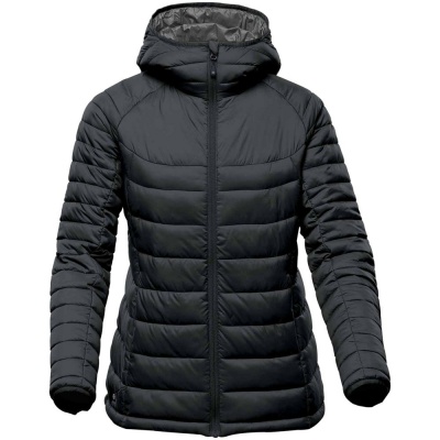 PS2203152878 Stormtech. Куртка компактная женская Stavanger черная с серым, размер XL