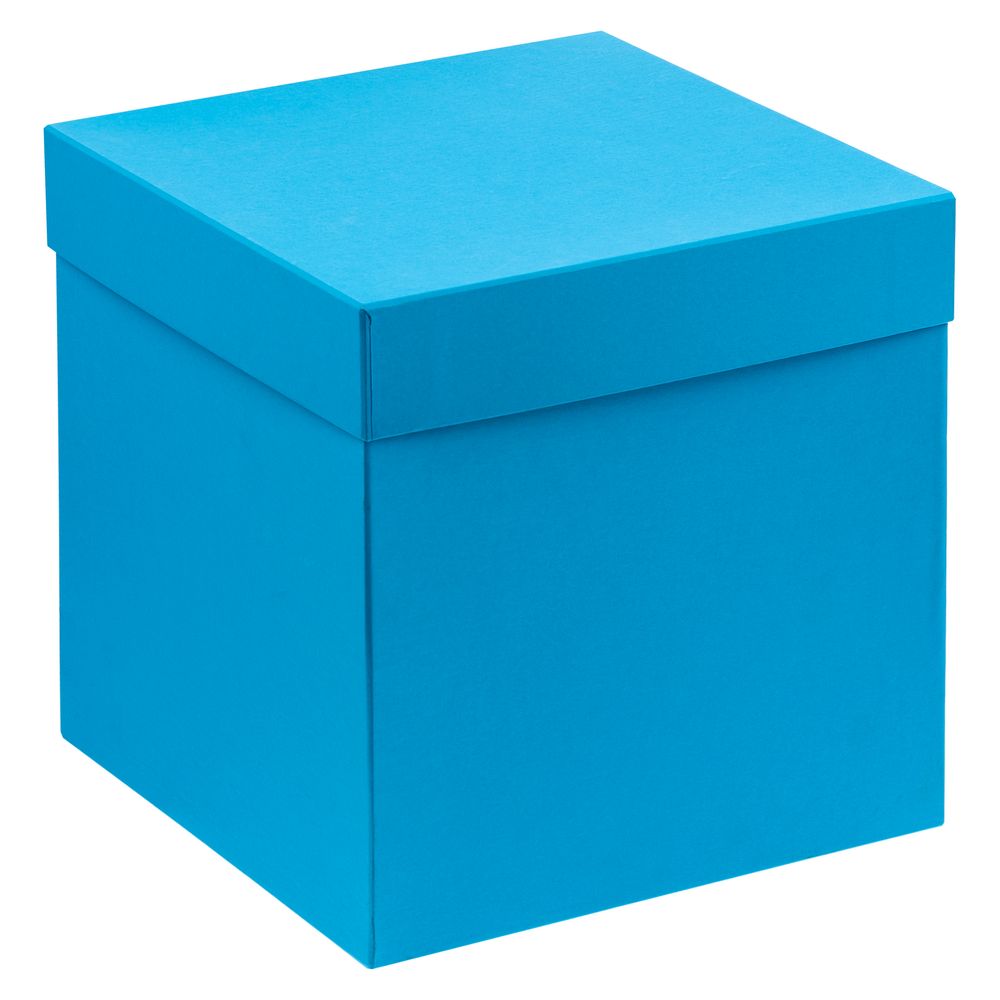 PS2408232755 сделано в России. Коробка Cube, L, голубая