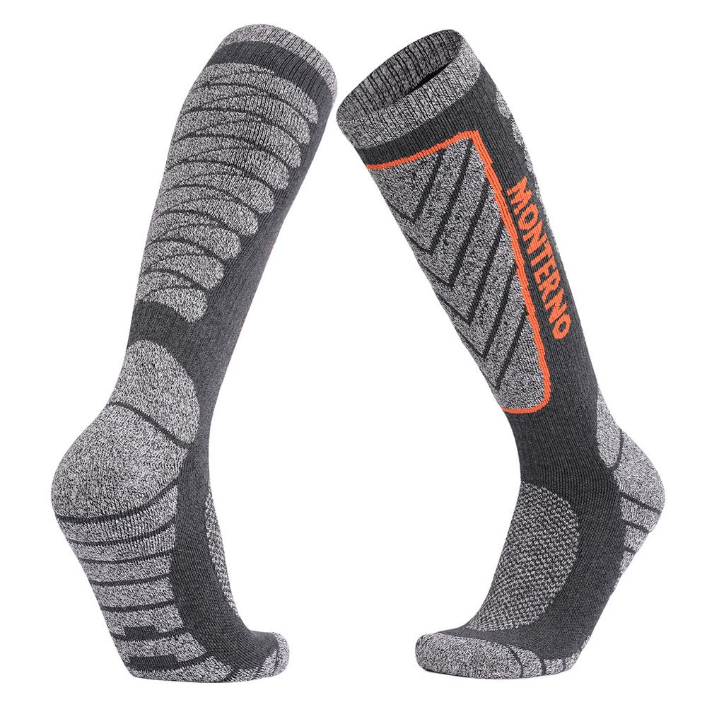 PS24082311166 Monterno. Термоноски мужские высокие Monterno Sport, серые