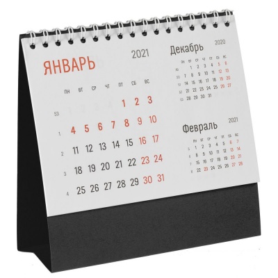 PS2102088260 сделано в России. Календарь настольный Nettuno, черный